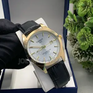 Tissot Simple Analog Watch With Genuine Leather Strap