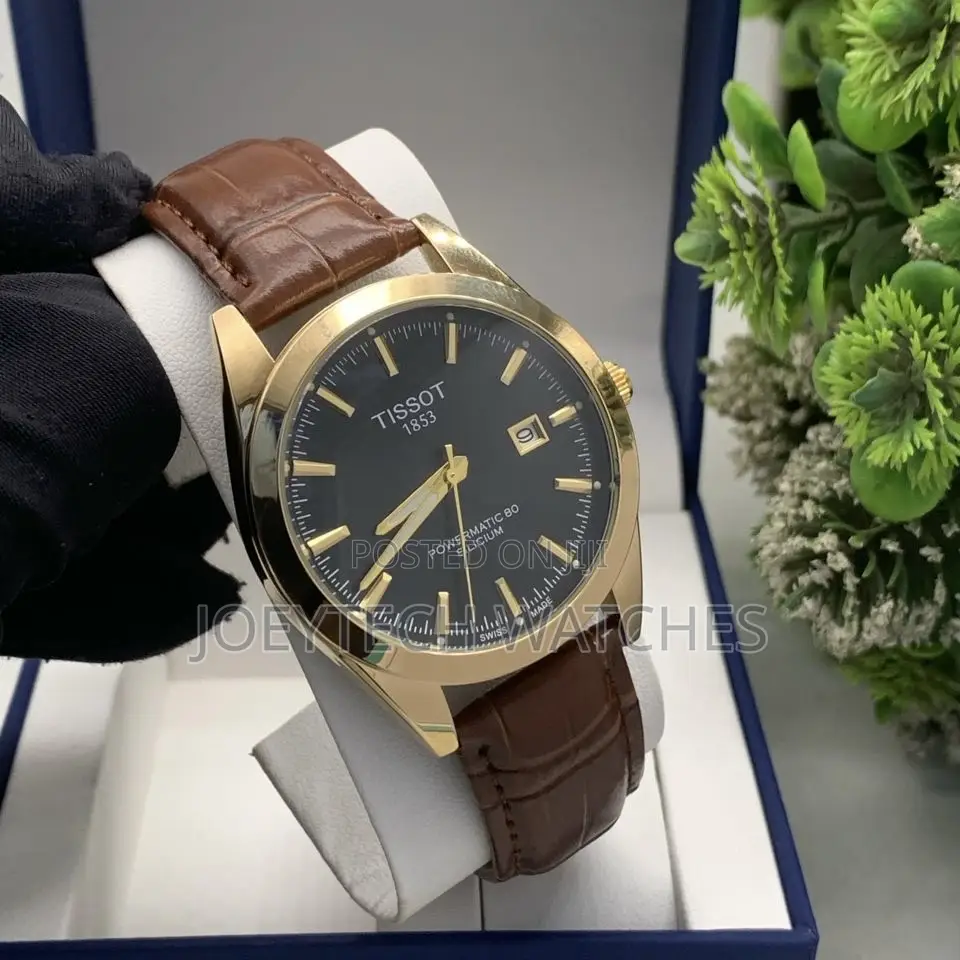Tissot Simple Analog Watch With Genuine Leather Strap
