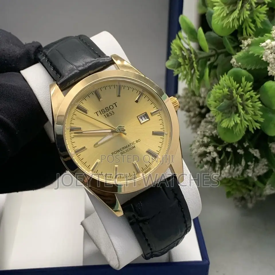 Tissot Simple Analog Watch With Genuine Leather Strap