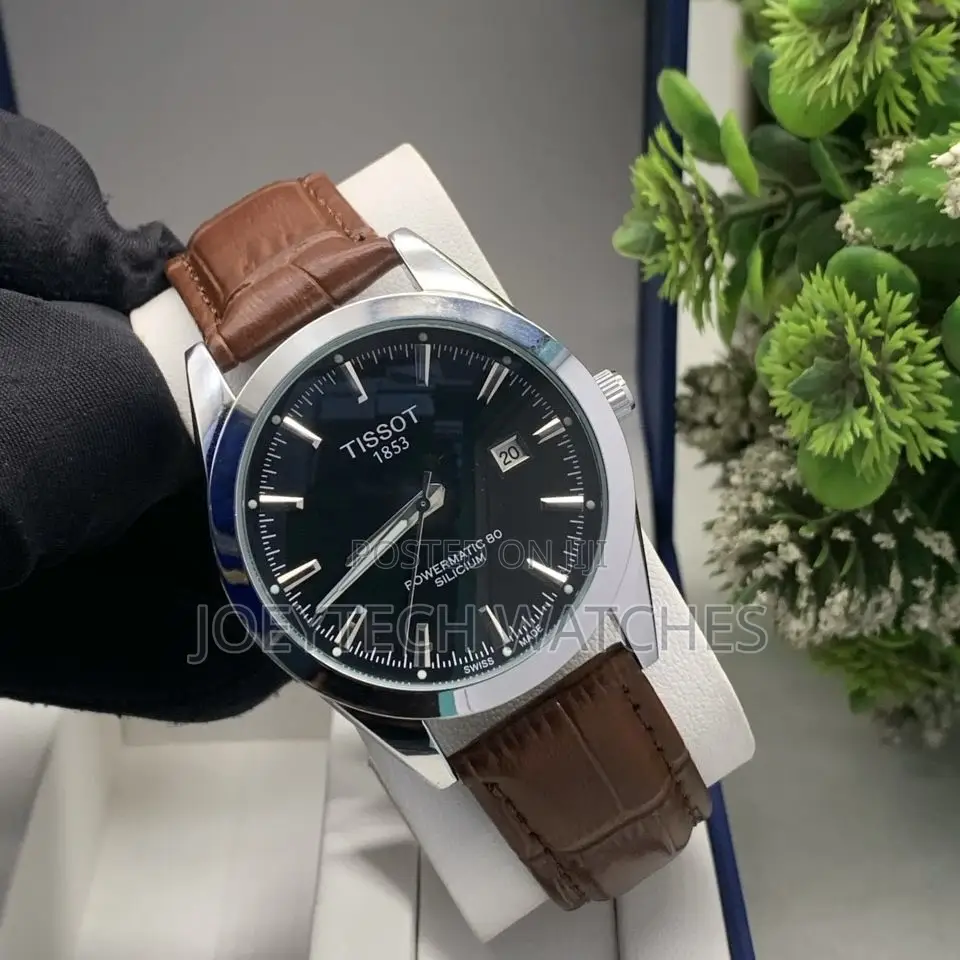 Tissot Simple Analog Watch With Genuine Leather Strap