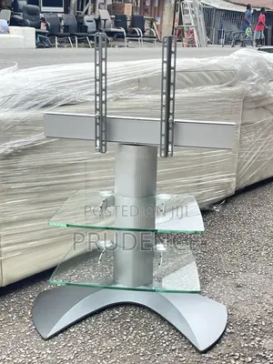 Double Layer Glass Tv Stand