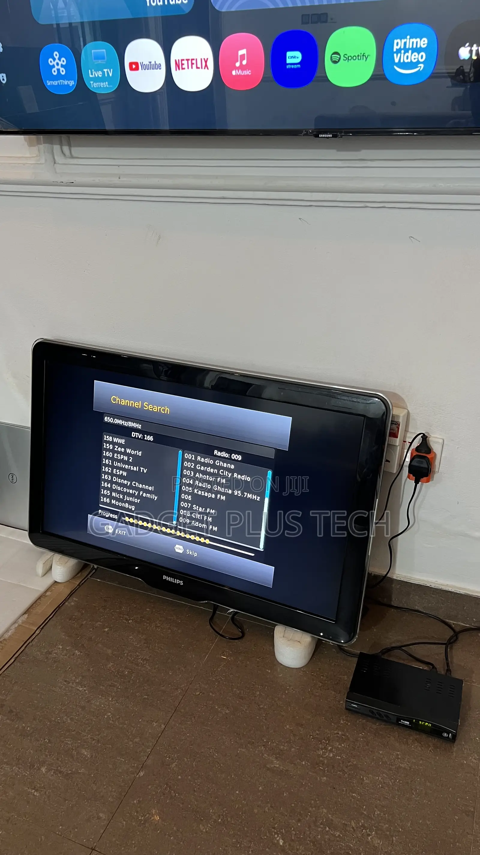 Home Used 37” Philips + Decoder (Very Strong Quality Tv)