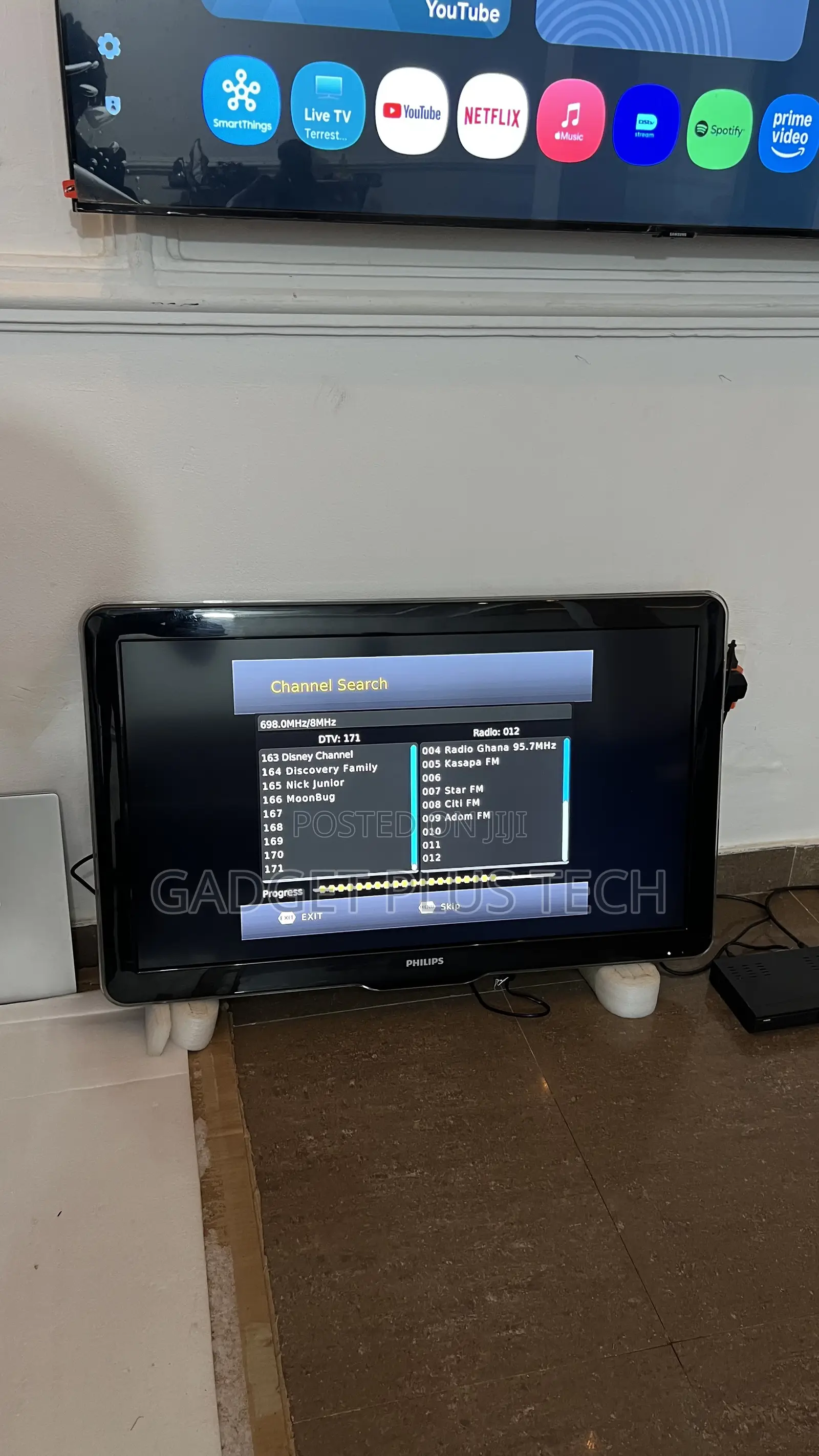 Home Used 37” Philips + Decoder (Very Strong Quality Tv)