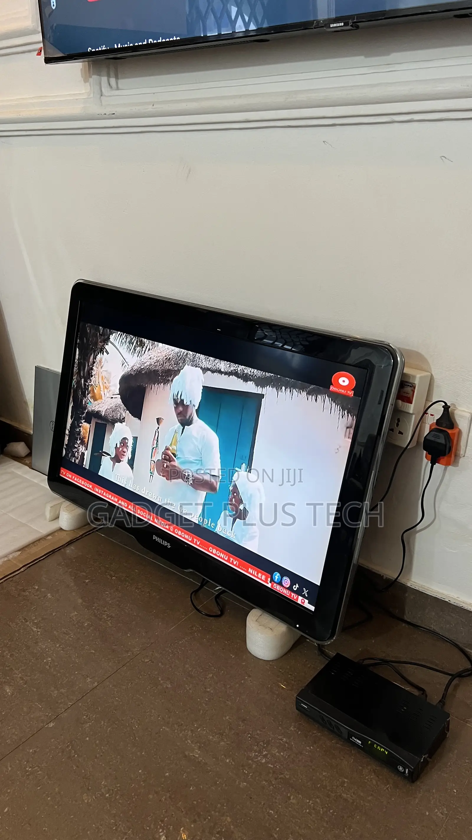 Home Used 37” Philips + Decoder (Very Strong Quality Tv)