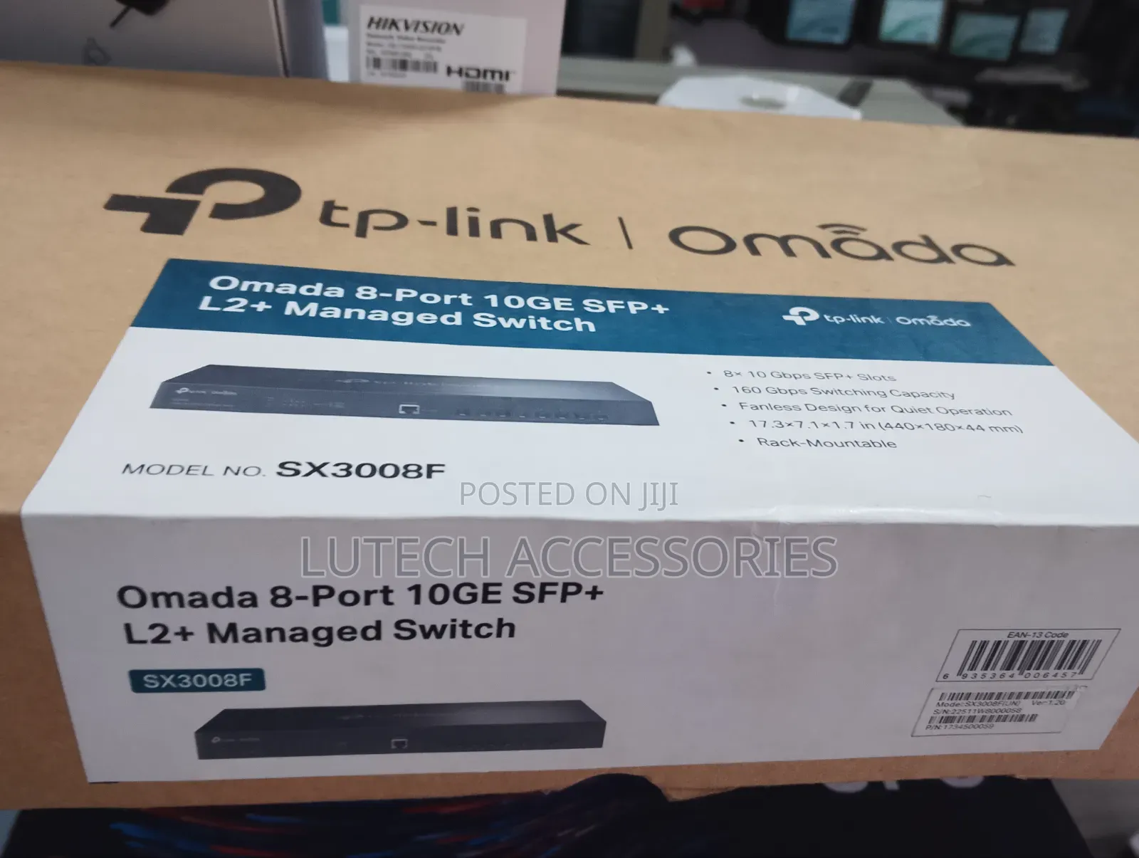 Tp Link 8 Port 10ge Spf+ L2+ Managed Switch(Sx3008f)