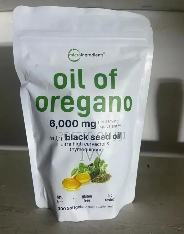 Oregano Oil 6000mg With Black Seed Oil Caps