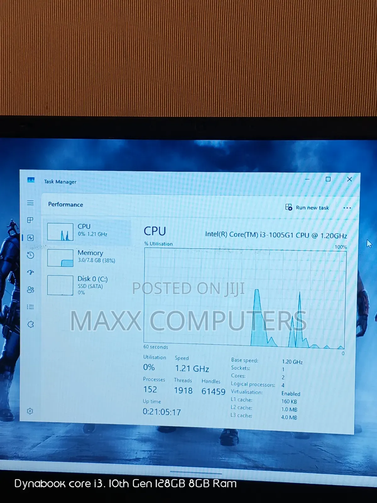 Laptop Toshiba Dynabook t552 8GB Intel Core i3 SSD 128GB