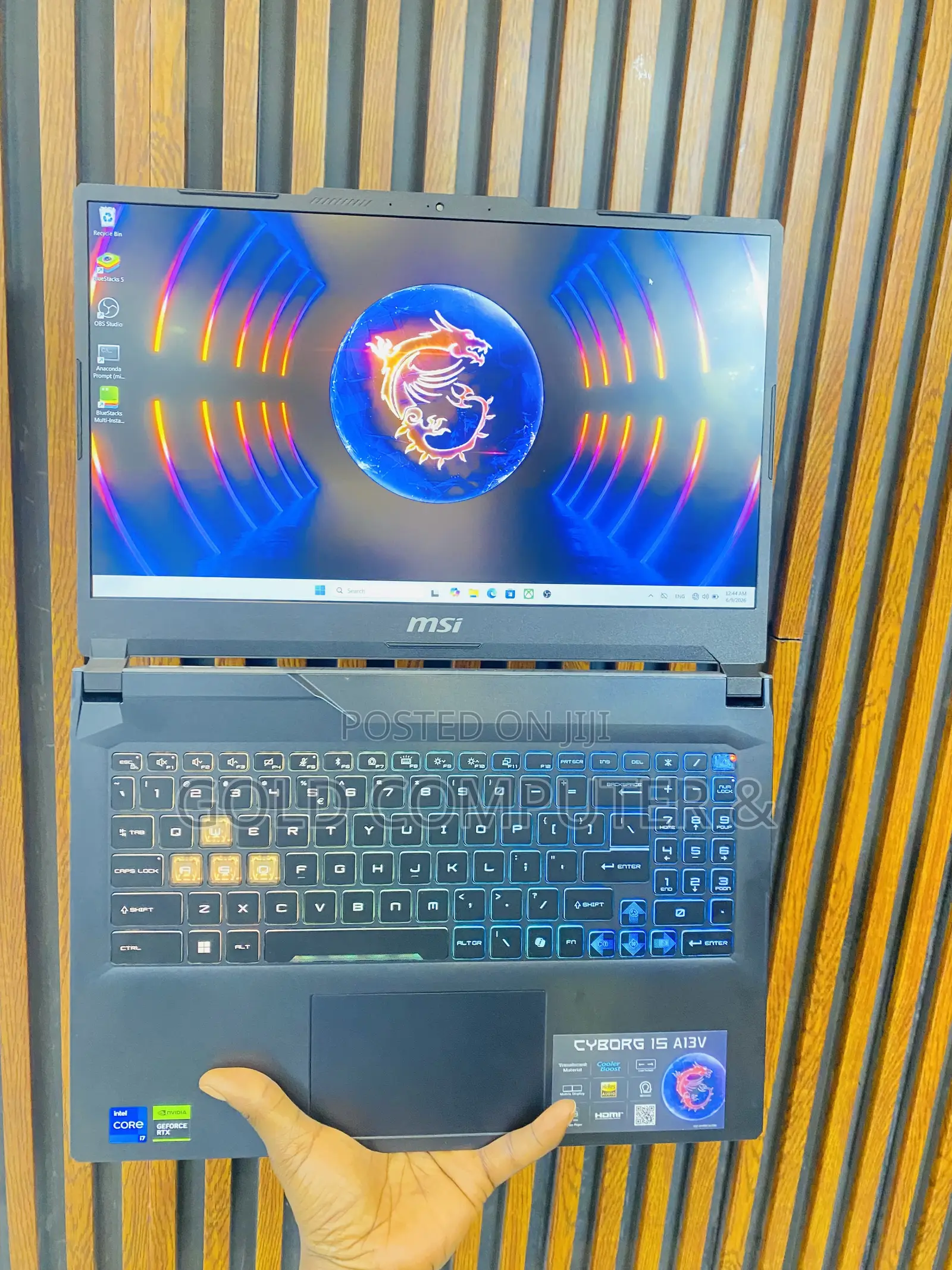 Laptop MSI Cyborg 15 16GB Intel Core i7 SSD 512GB