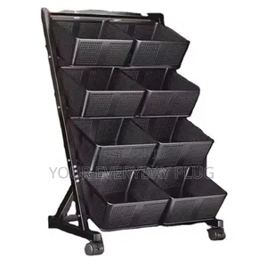 4 Double Layer Metal Rack