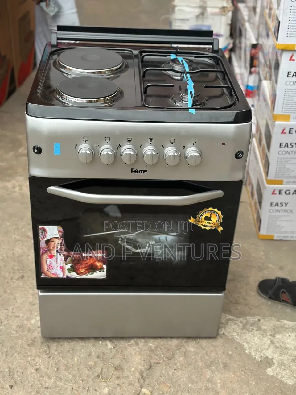Ferre 50x50 2 Gas 2 Electric + Oven + Grill