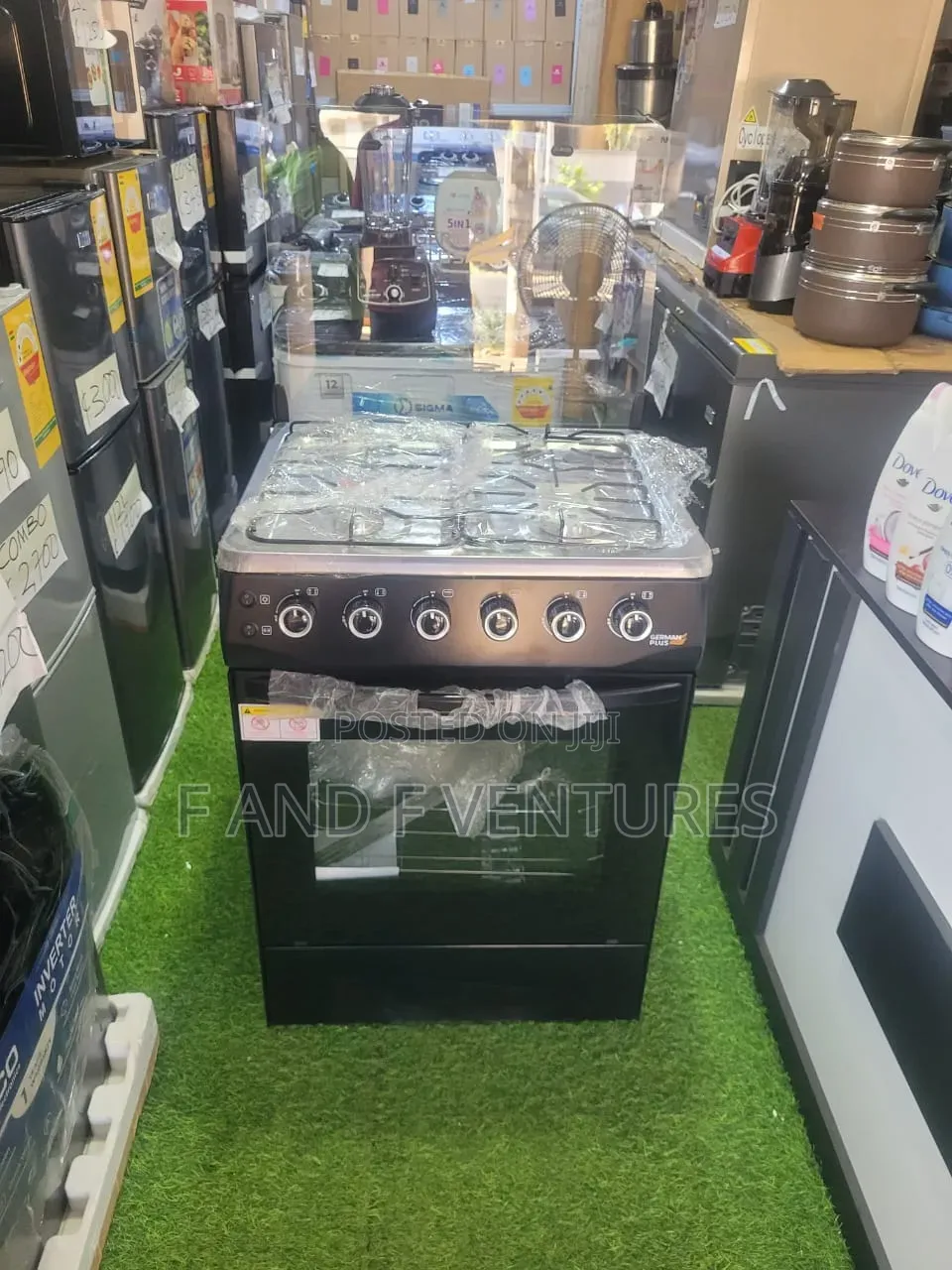 German Plus 60x60 4-burner + Grill