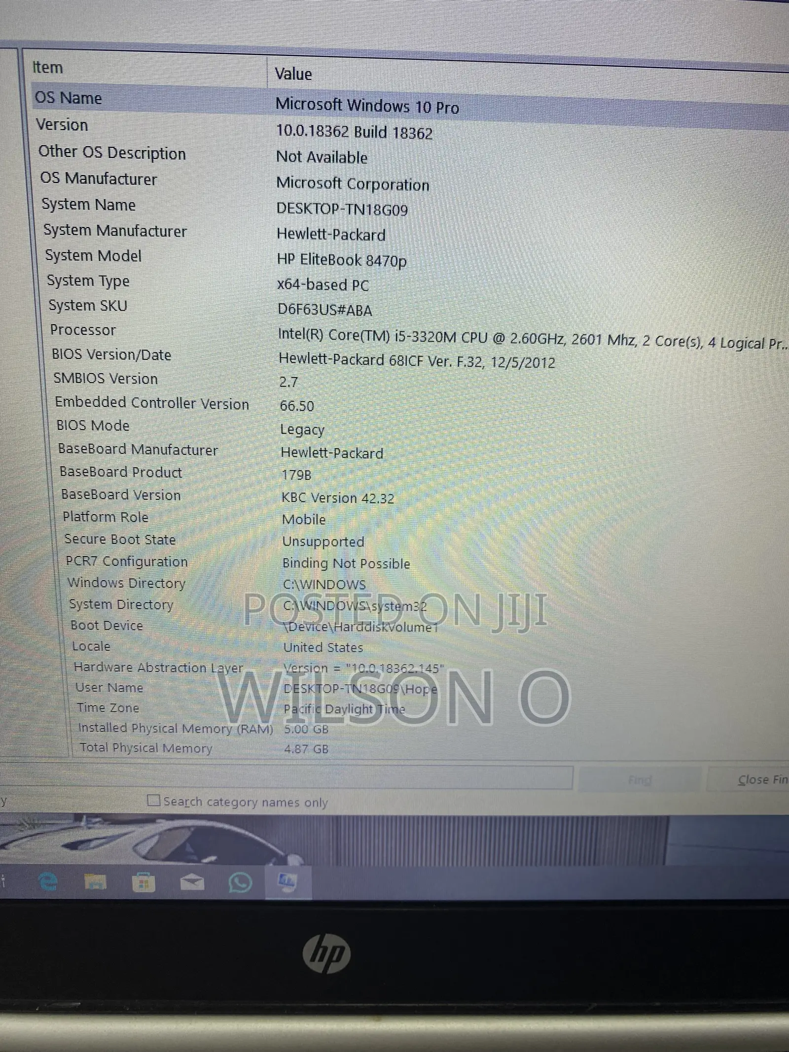 Laptop HP EliteBook 8470P 6GB Intel Core i5 HDD 160GB