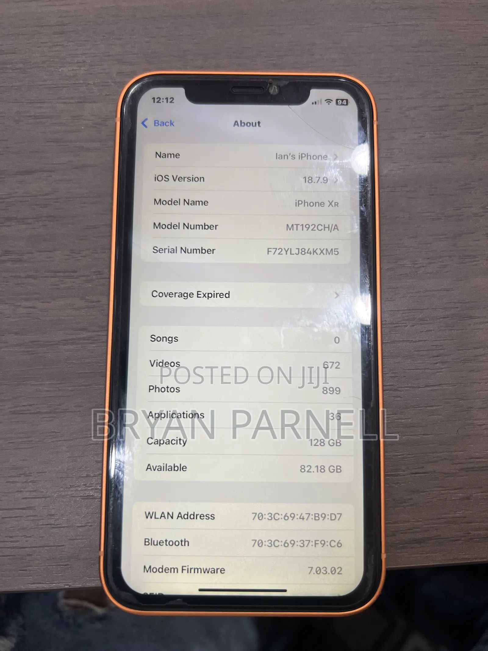 Apple iPhone XR 128 GB Orange