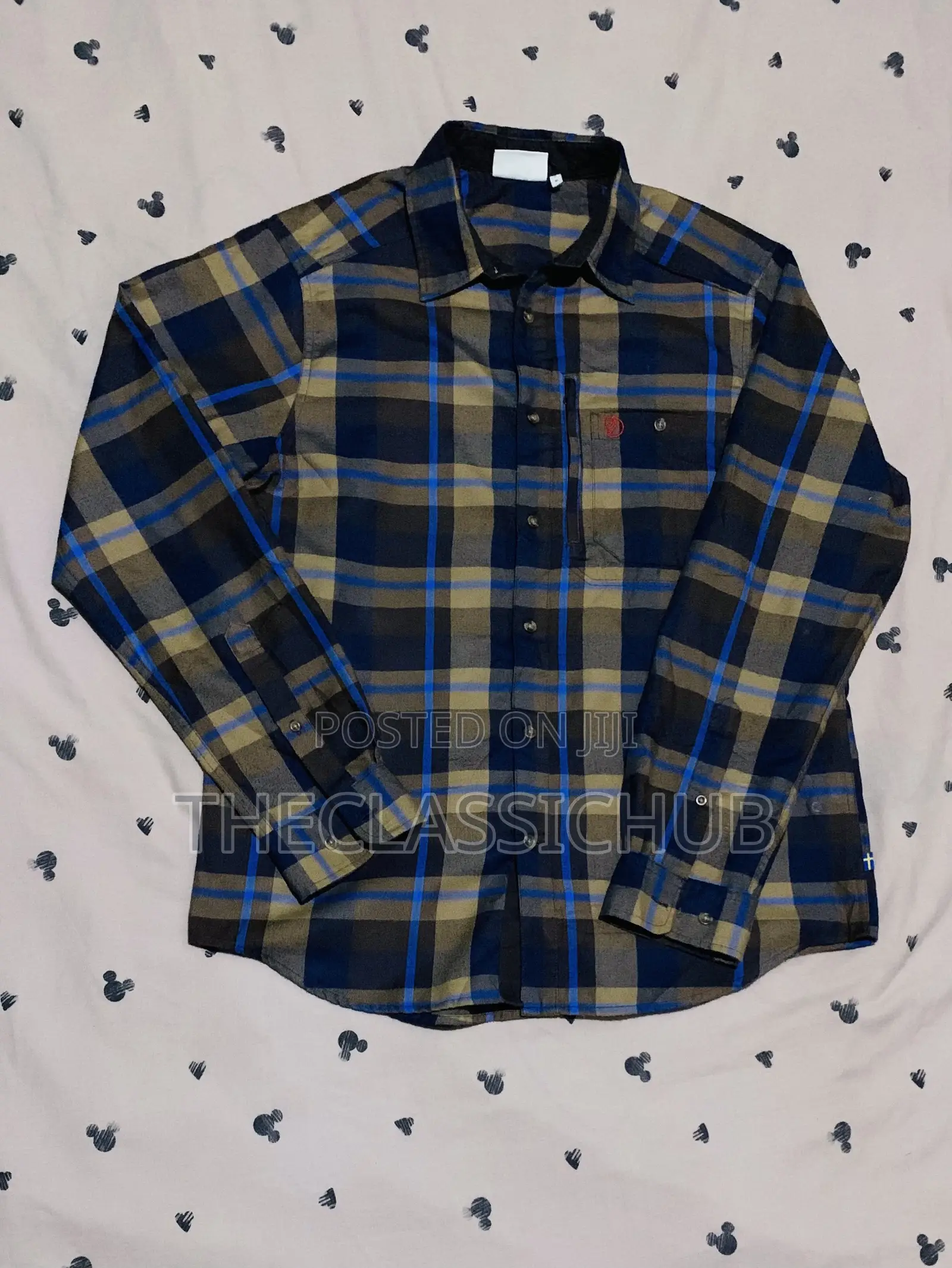 Men’S Plaid Button-Down Flannel Shirt