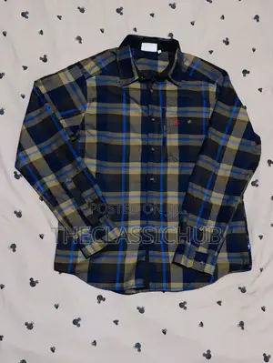 Men’S Plaid Button-Down Flannel Shirt