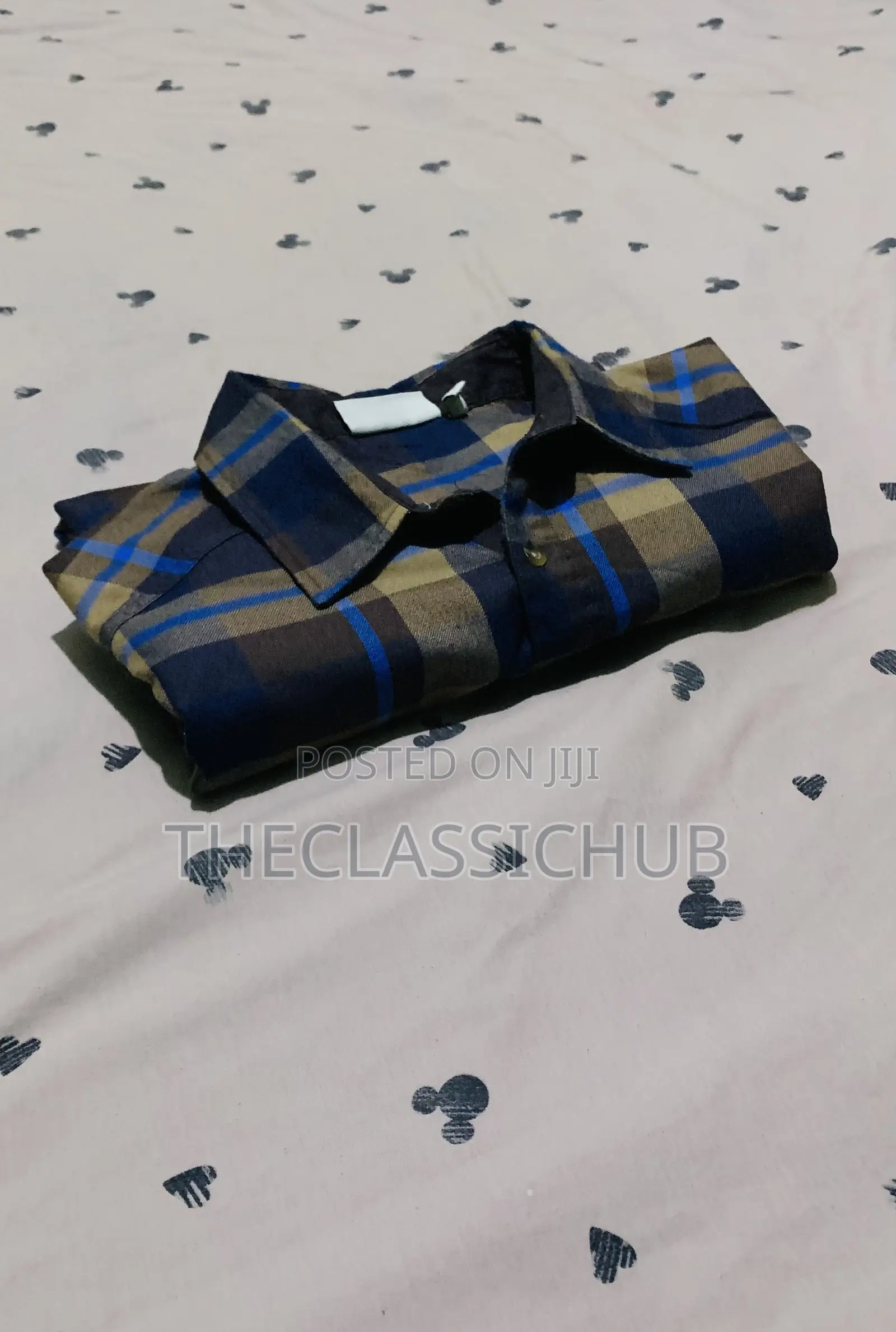 Men’S Plaid Button-Down Flannel Shirt