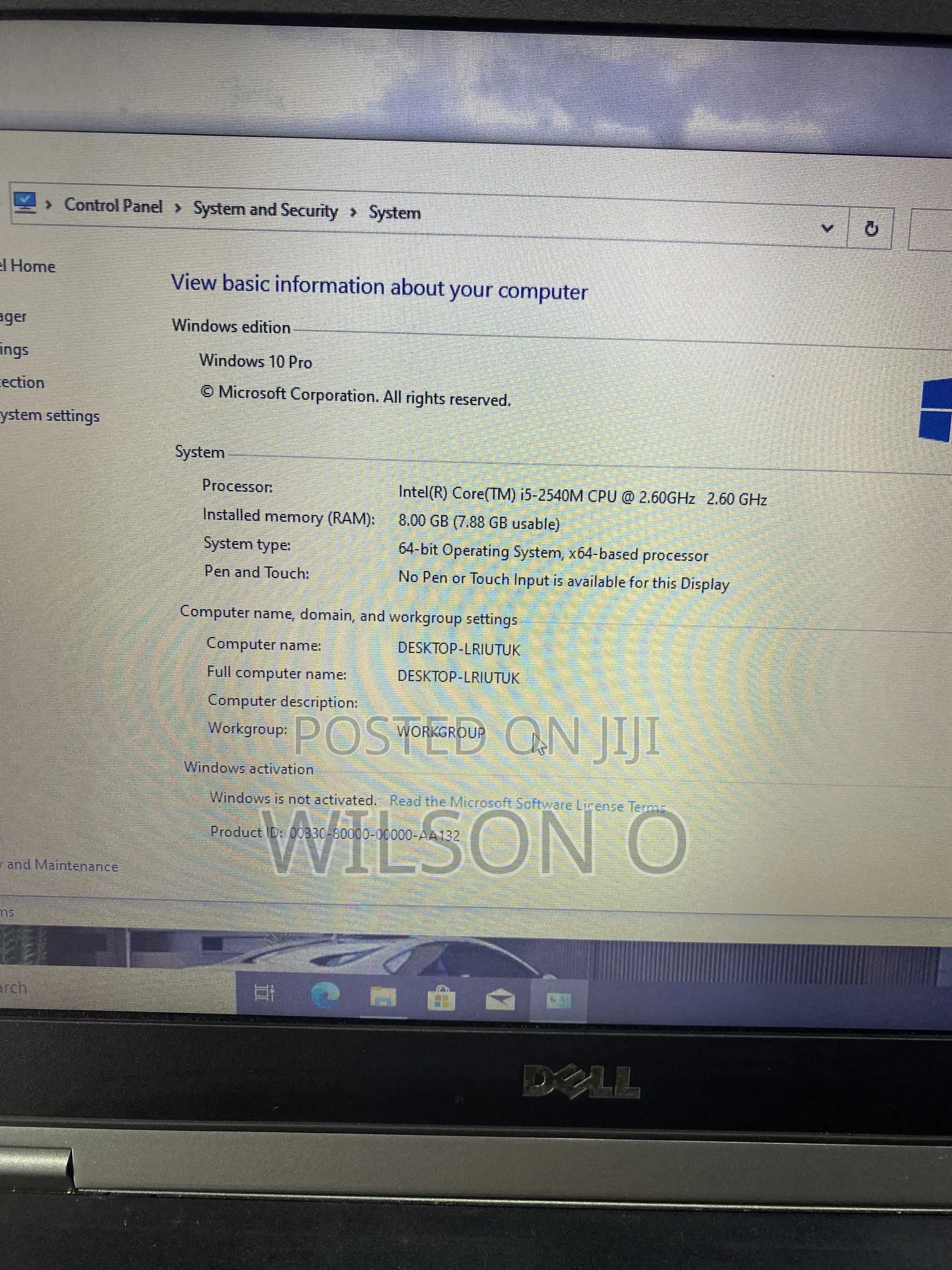 Laptop Dell Latitude E6320 8GB Intel Core i5 HDD 250GB