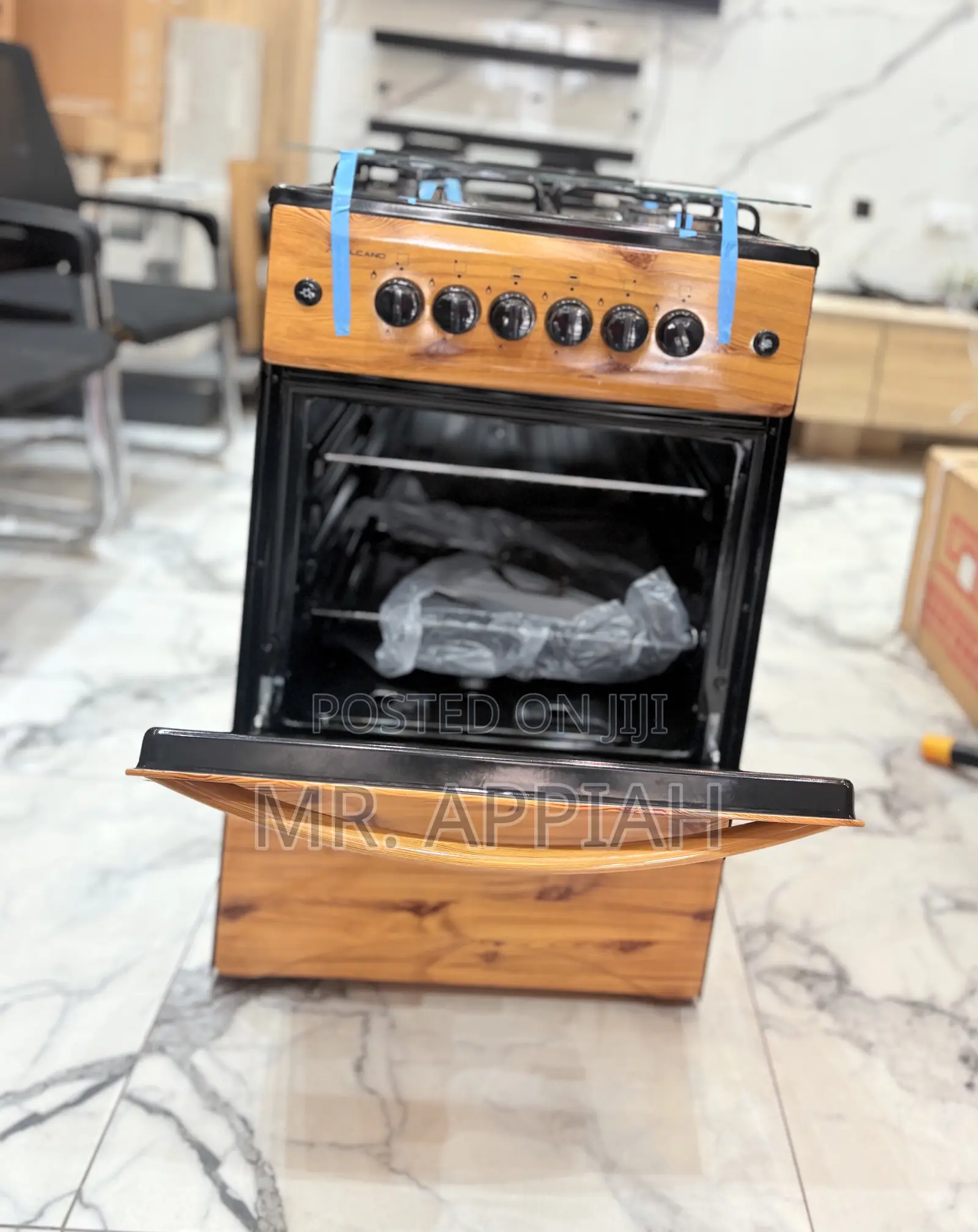 Order Original Volcano 50x50cm 4 Gas Burner With Grill(Wooden) 