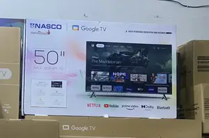 New Nasco 50" Google Smart HDR Led Tv (Nas-J50fbfl-G) - Black