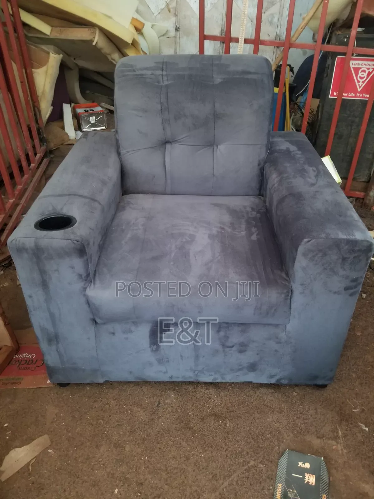Dark Ash Sofa Single