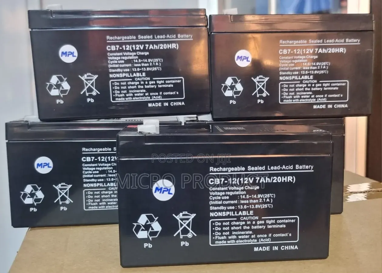 12v 7ah (20hrs) Sealed Ups Batteries