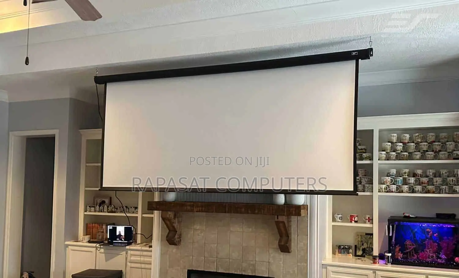 Anc 240x240cm Electric Projector Screen