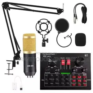 Bm800 Microphone With V8 Soundcard Recording Kit