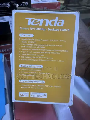 5 Port Tenda 10/100mbps Desktop Switch