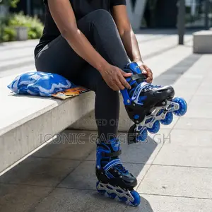 Roller Skates + Safety Gear Set