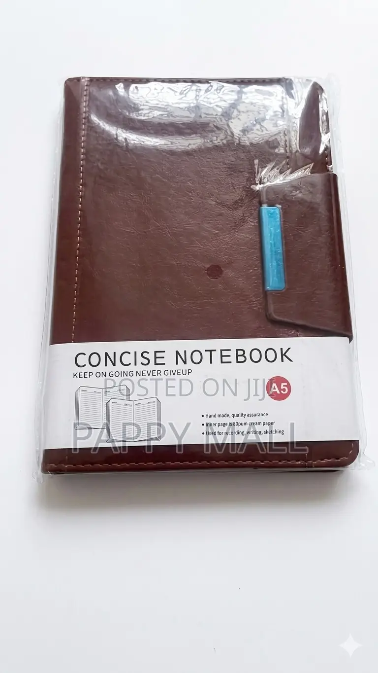 Premium A5 Concise Notebook – Elegant Brown Design