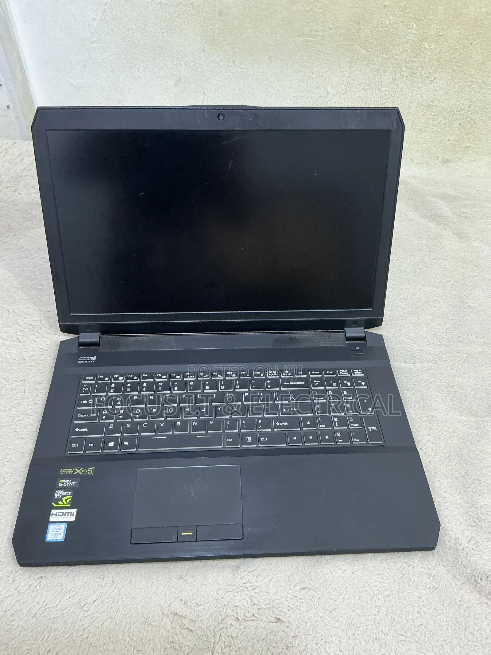 Laptop Clevo P17SM 16GB Intel Core i7 SSD 512GB