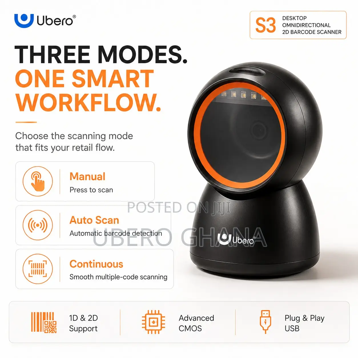 S3 Desktop 2d Barcode Scanner