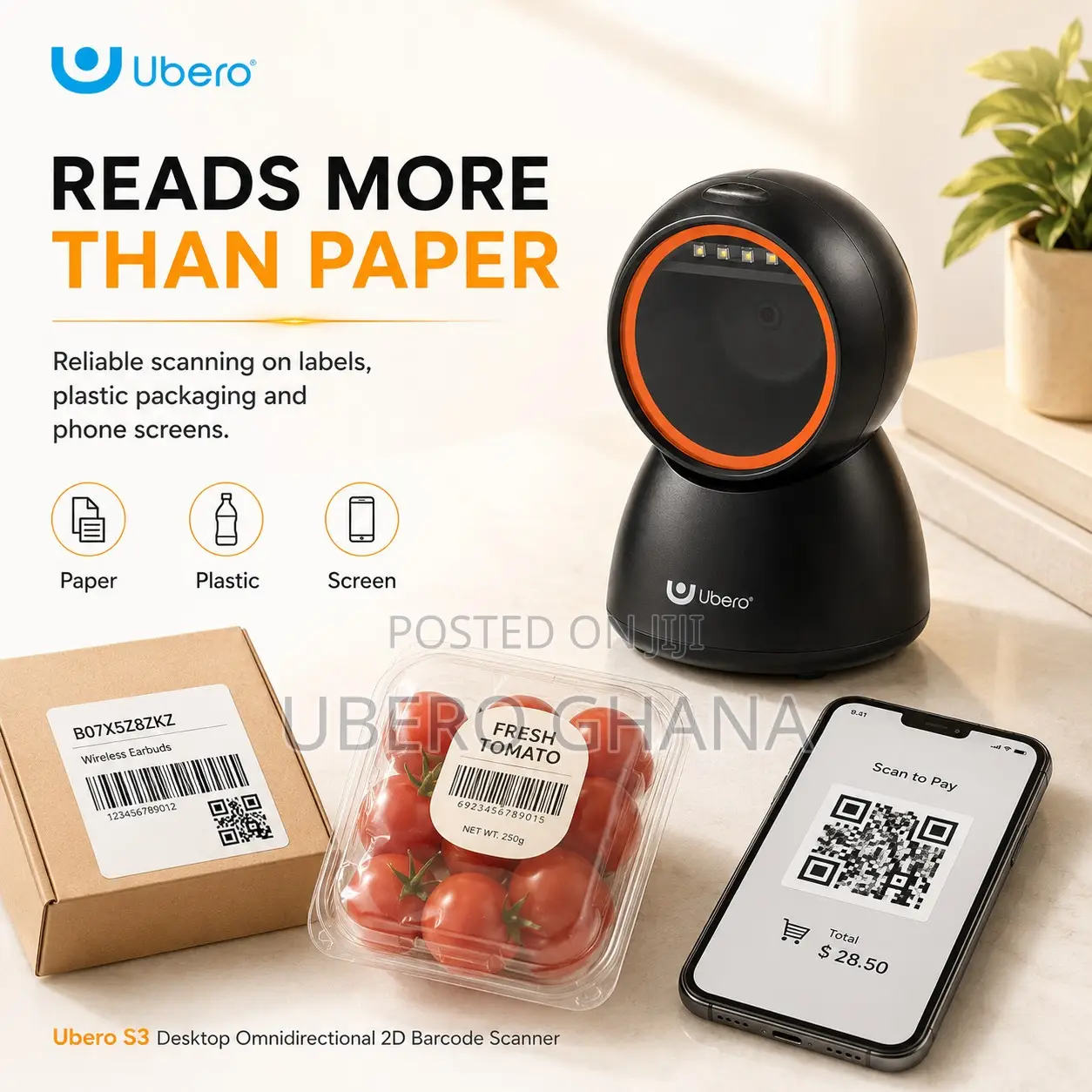 S3 Desktop 2d Barcode Scanner