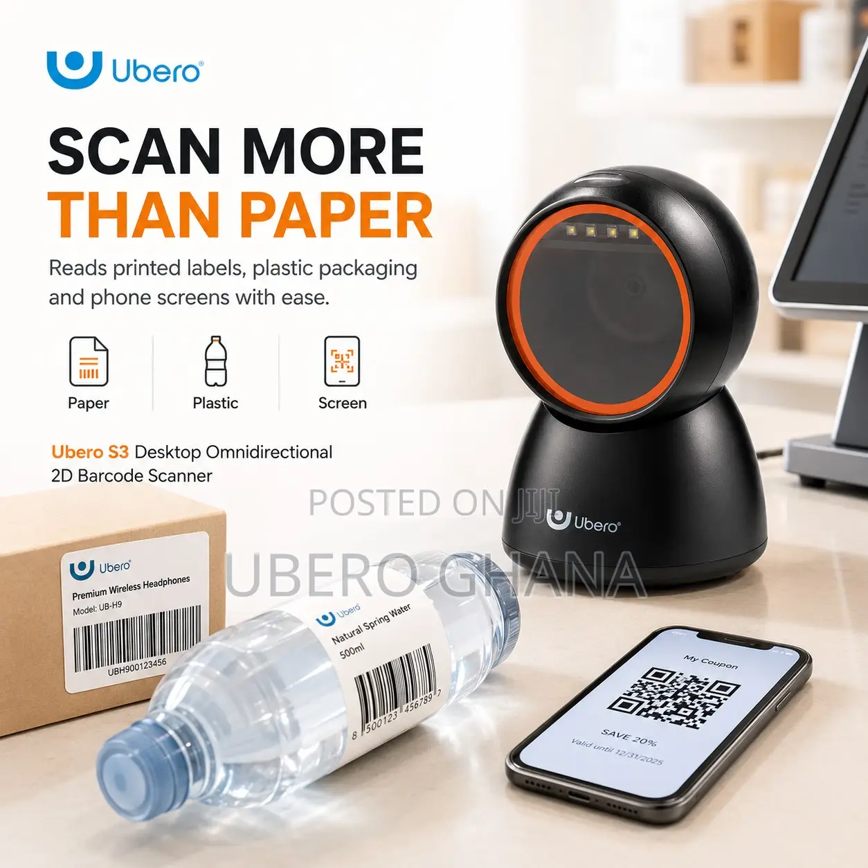 S3 Desktop 2d Barcode Scanner