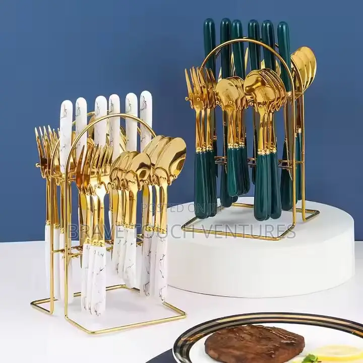 24 Piece Stainless Steel Cutlery Set