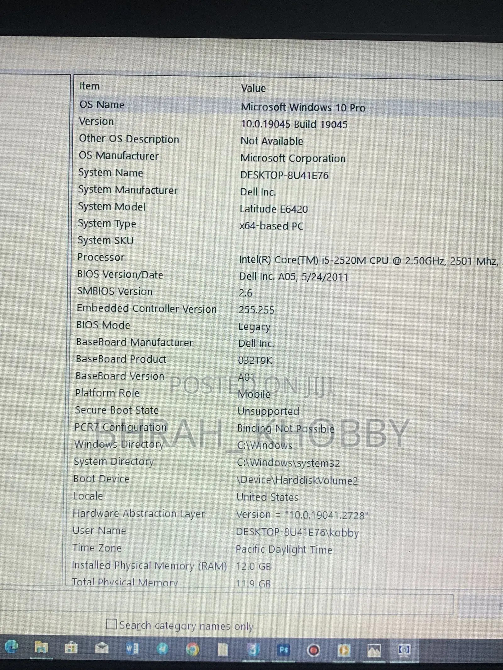 Laptop Dell Latitude 7400 12GB Intel Core i7 HDD 512GB