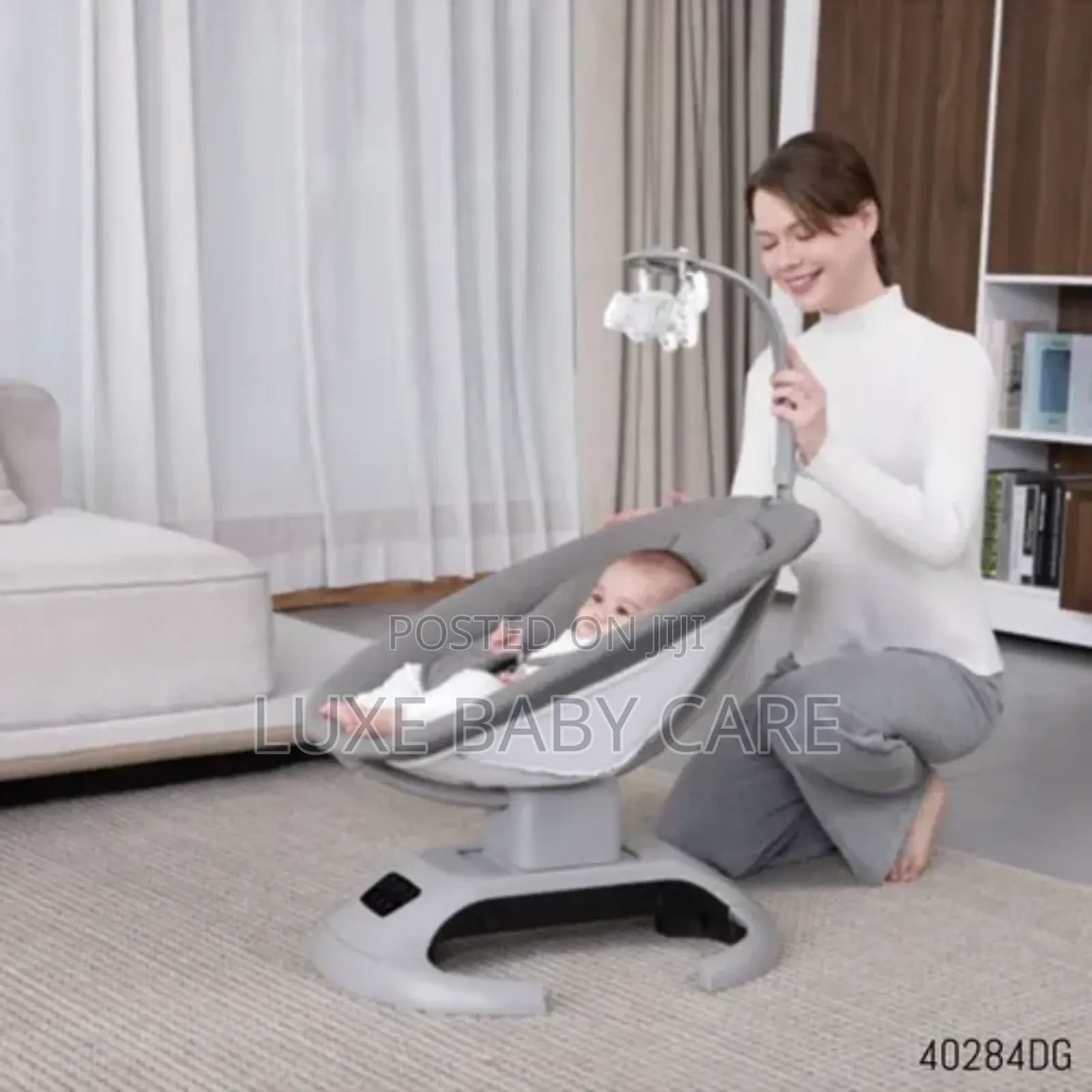 Mastela Lullaby Orbit Electric Crib - Smart Auto Swing Cradle