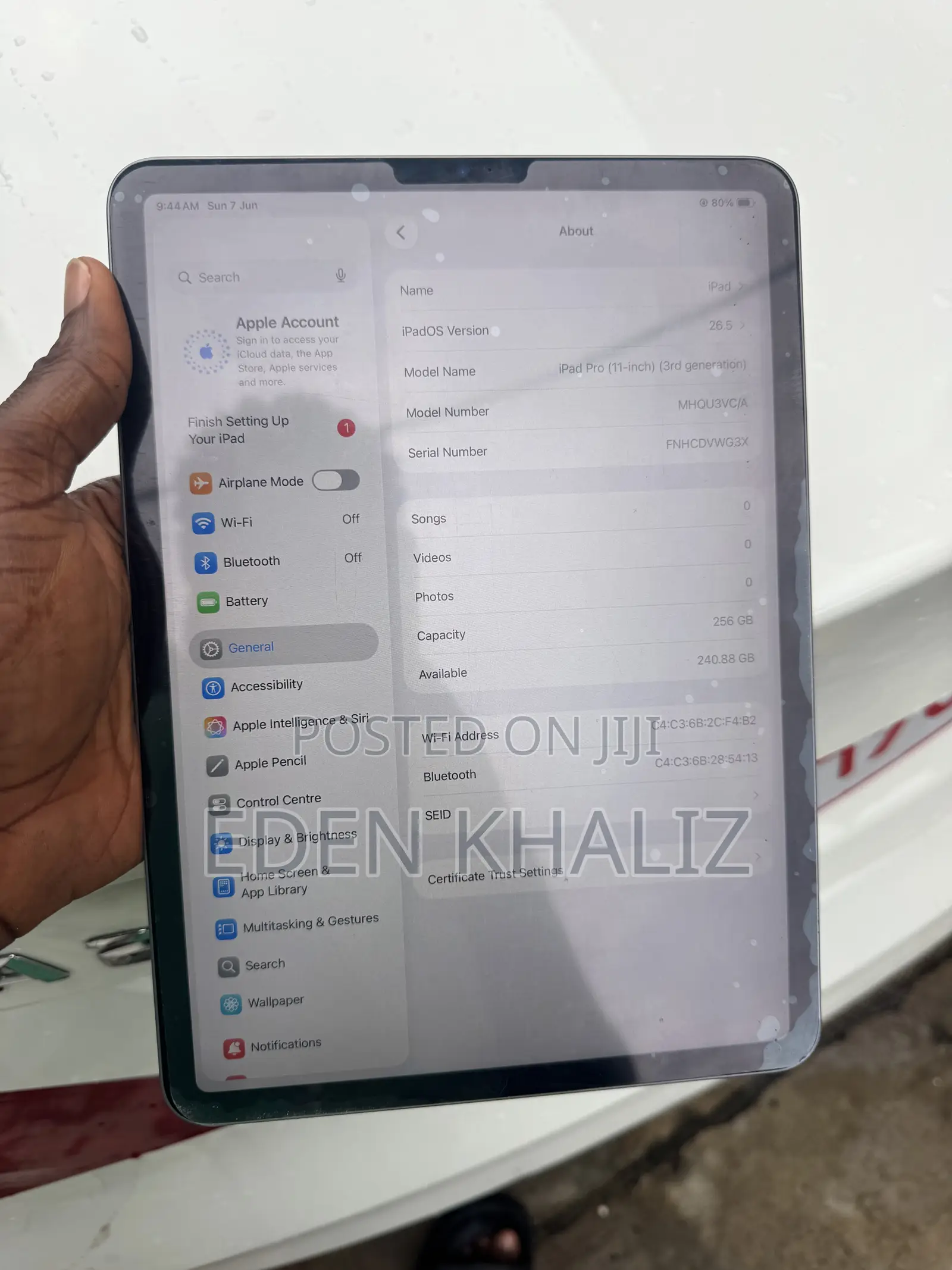 Apple iPad Pro 11 (2022) 256 GB Gray