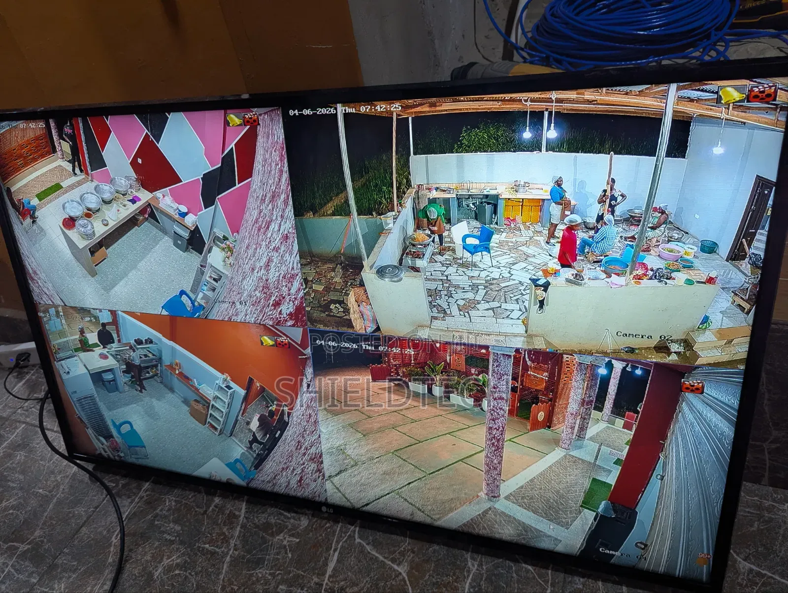 4 Cameras CCTV