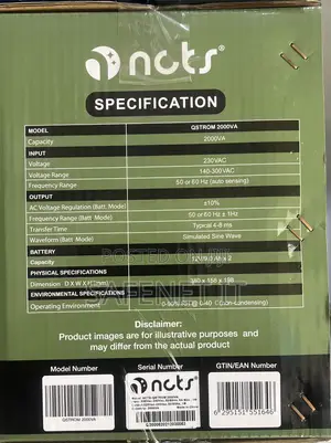Ncts 2000va Uninterrupted Power Supply