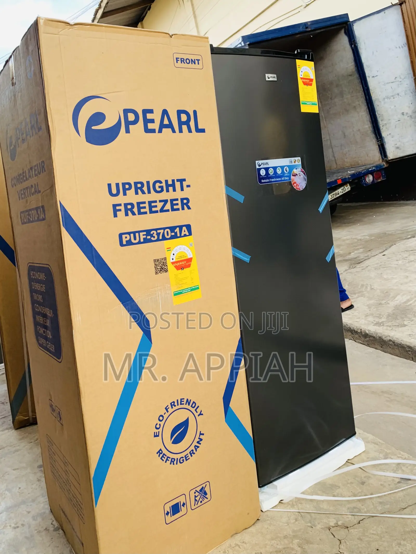 Super Classic Pearl Puf-370-1a Upright Standing Freezer 