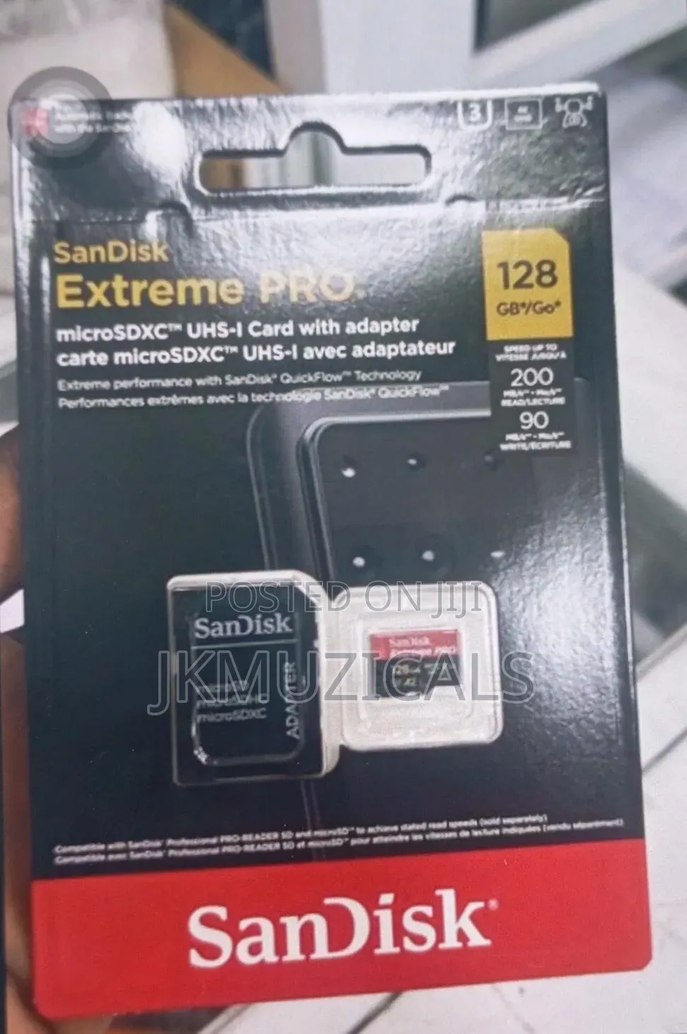 Sandisk Extreme Pro_ Microsdxc Uhs-1 Card With Adapter 128gb