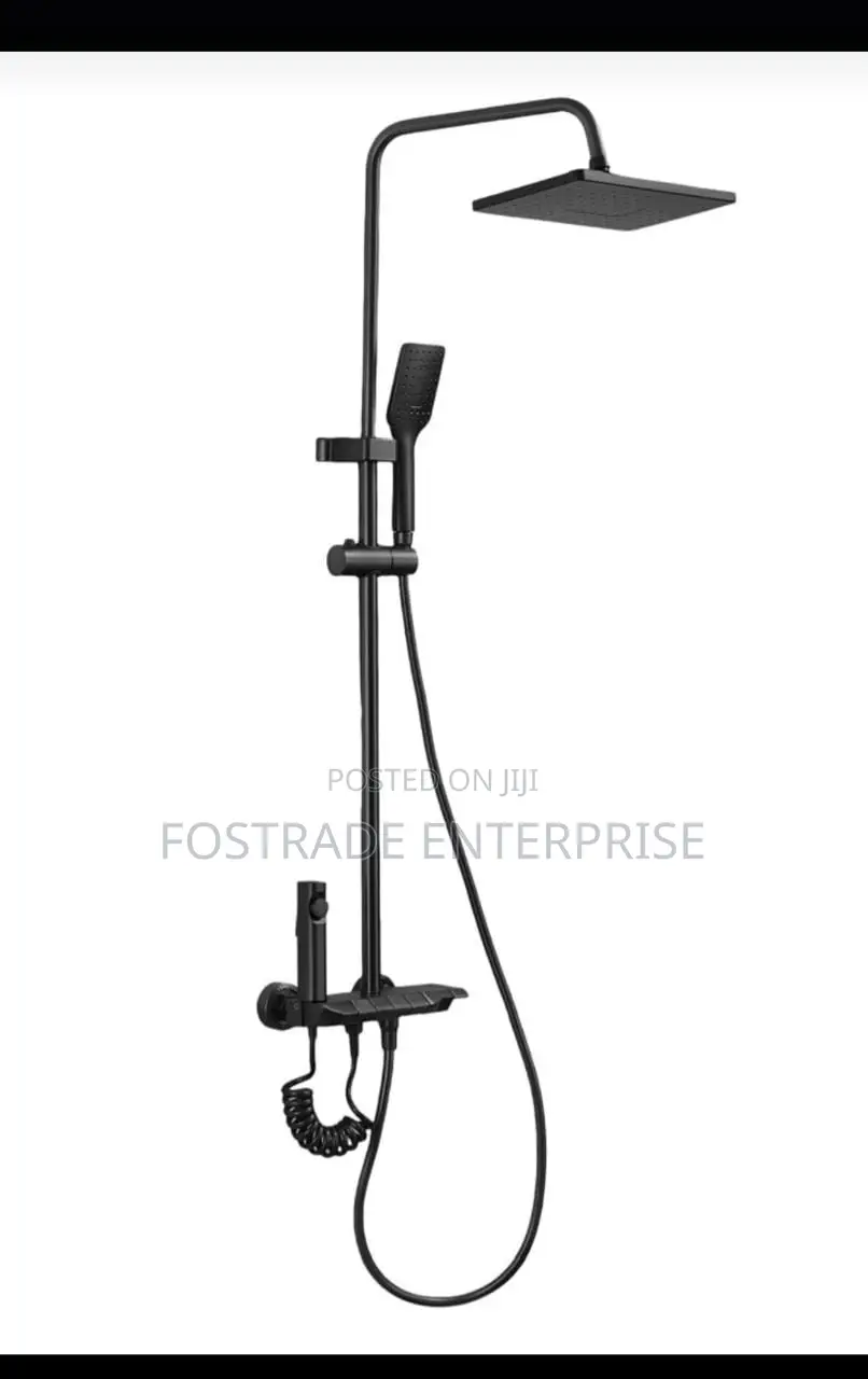 4 in 1 Bathroom Shower Set Black