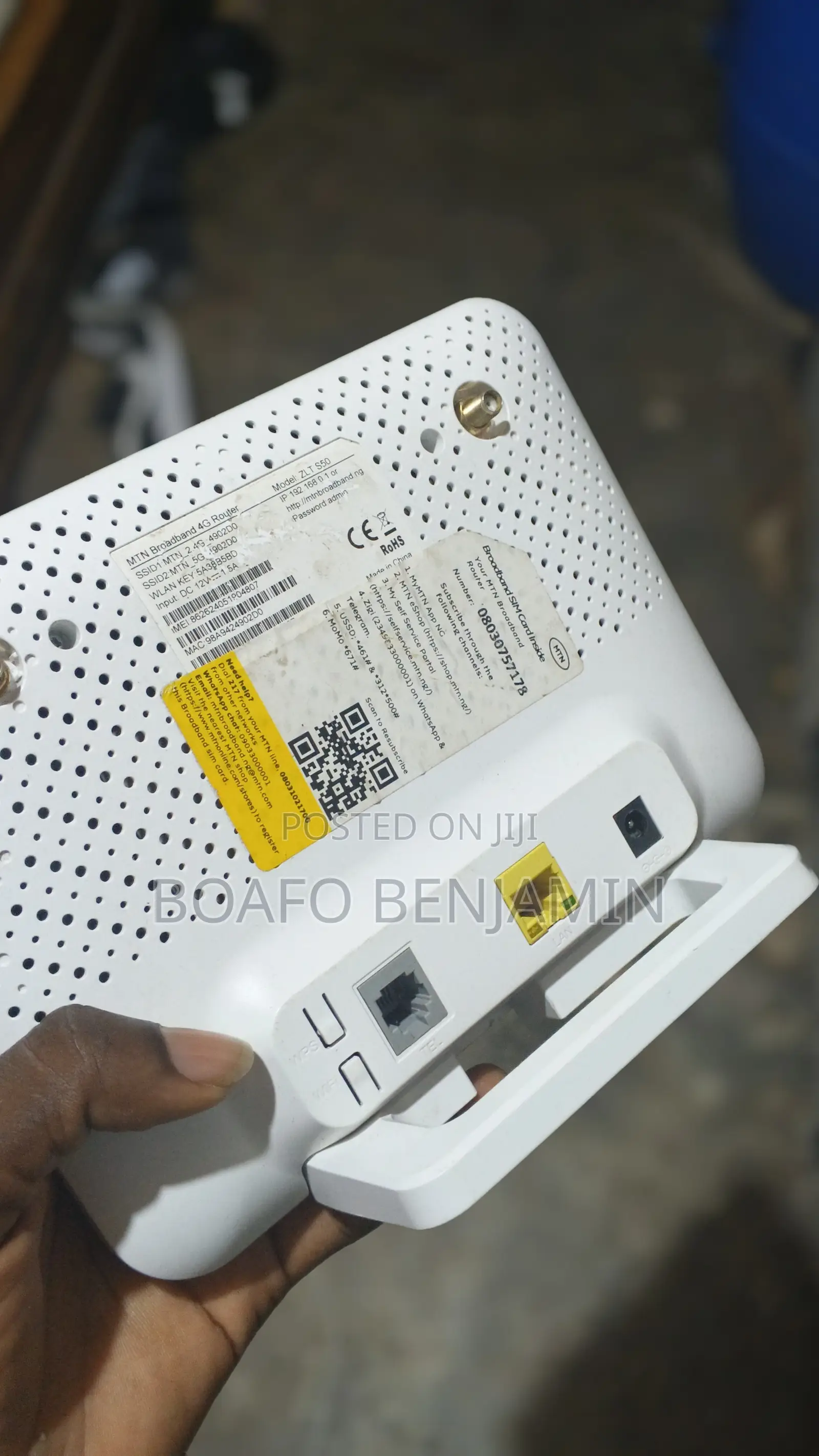 MTN-Branded 4g Lte Wi-Fi Router