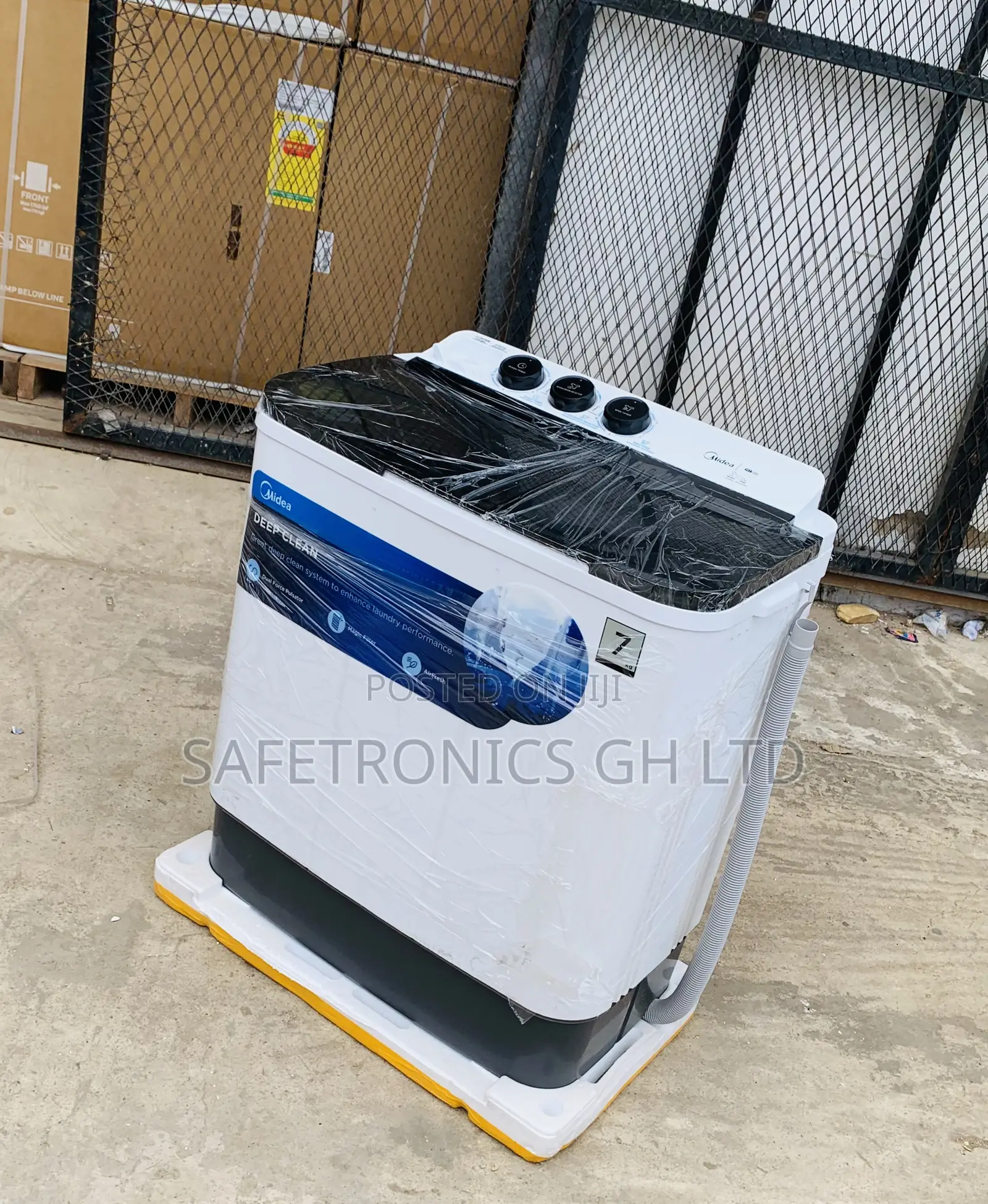 Exclusive White Midea 7.0kg Semi Auto Washing Machine Mf100w70/W-Gh