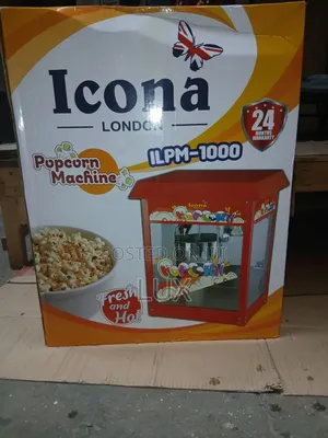 Electric Popcorn Machine With Warmer – Fresh Crispy Popcorn Maker