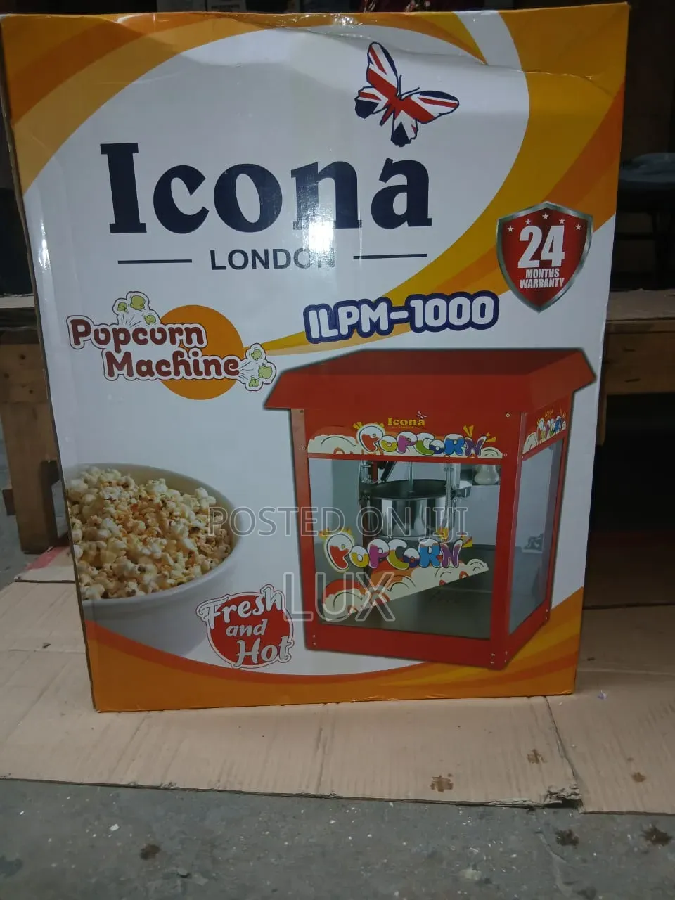 Electric Popcorn Machine With Warmer – Fresh Crispy Popcorn Maker