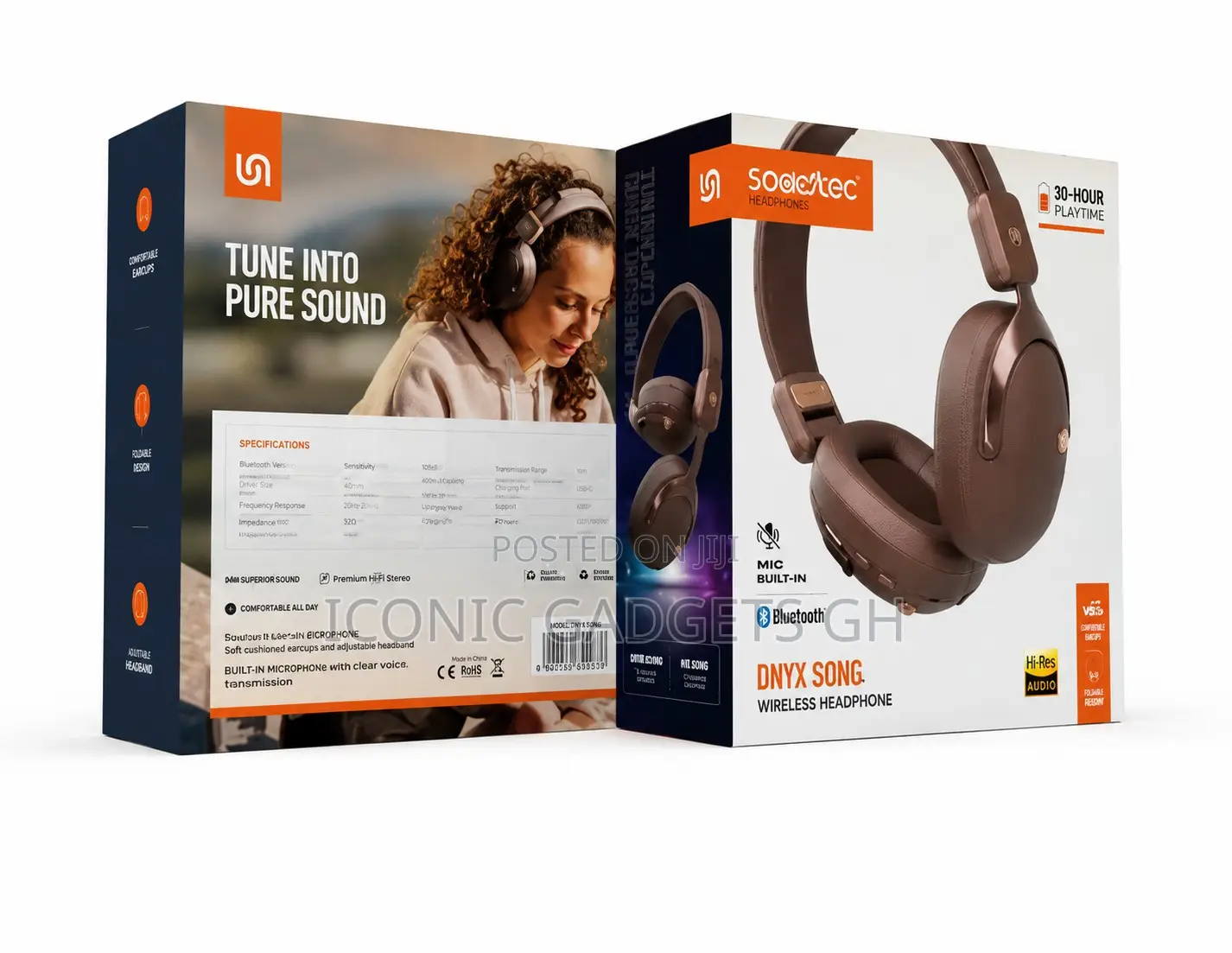Soundtec Onyx Sonic Wireless Headphones