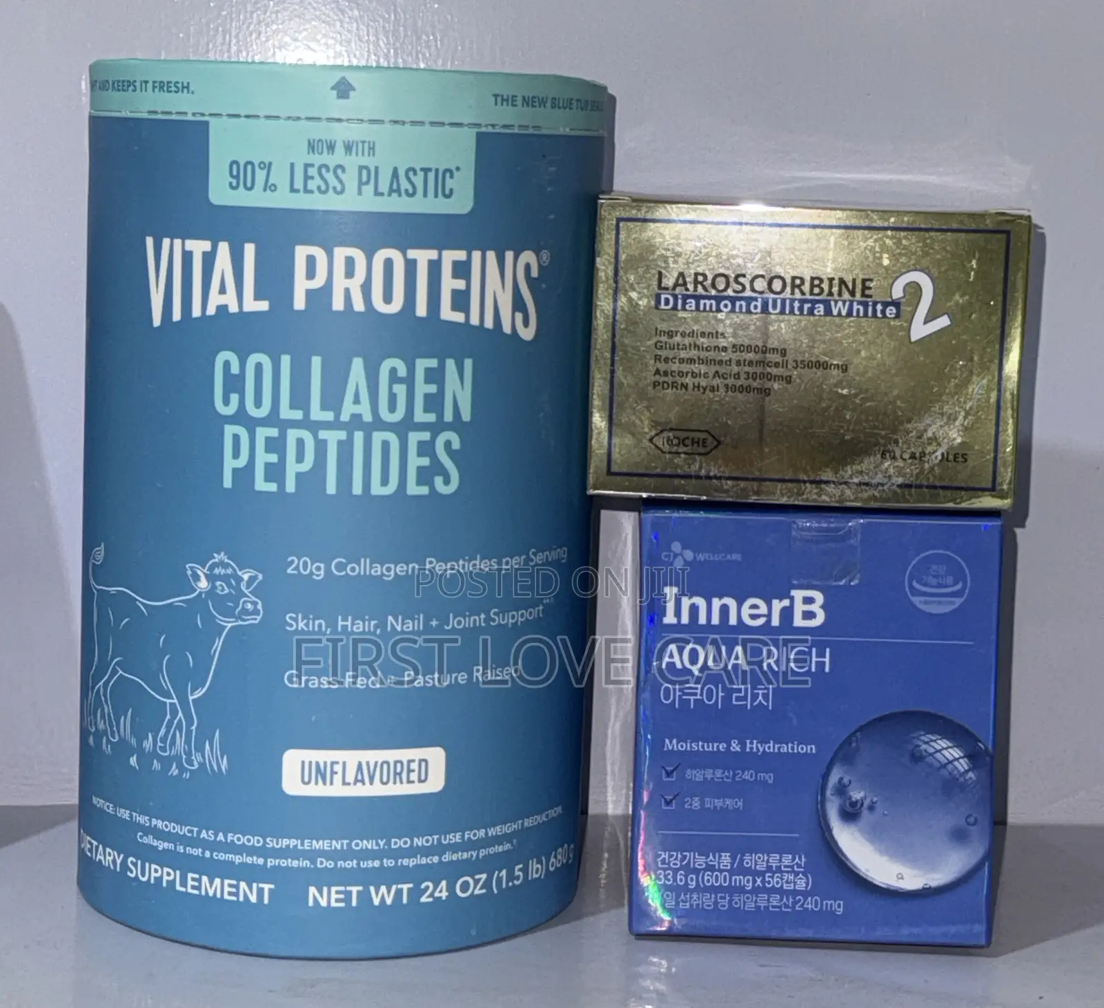 Vital Proteins Collagen Peptides, Laroscorbine Diamond Ultra Innerb
