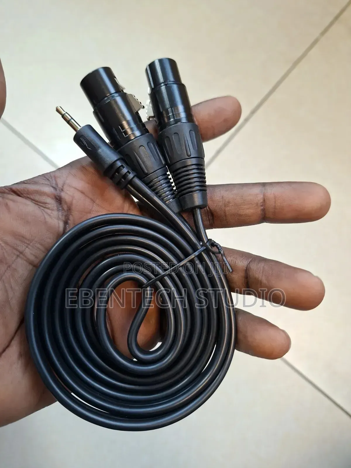 Dual Stereo Female XLR to 3.5mm Male Jack Cable